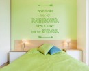 When It Rains Quotes Wall Decal Motivational Vinyl Art Stickers